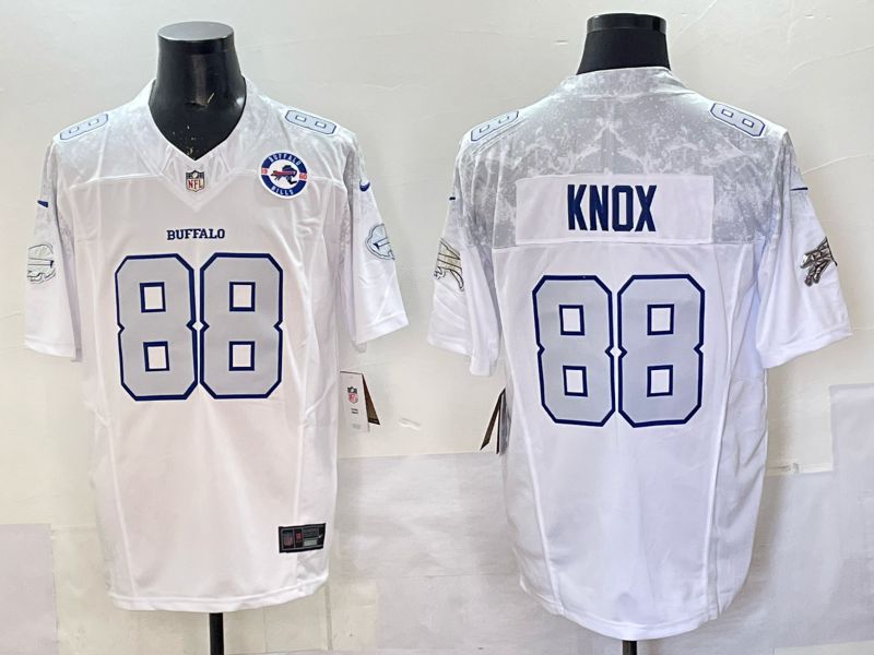 Men Buffalo Bills #88 Knox Nike White 2025 Rivalries Collection Limited NFL Jersey 043